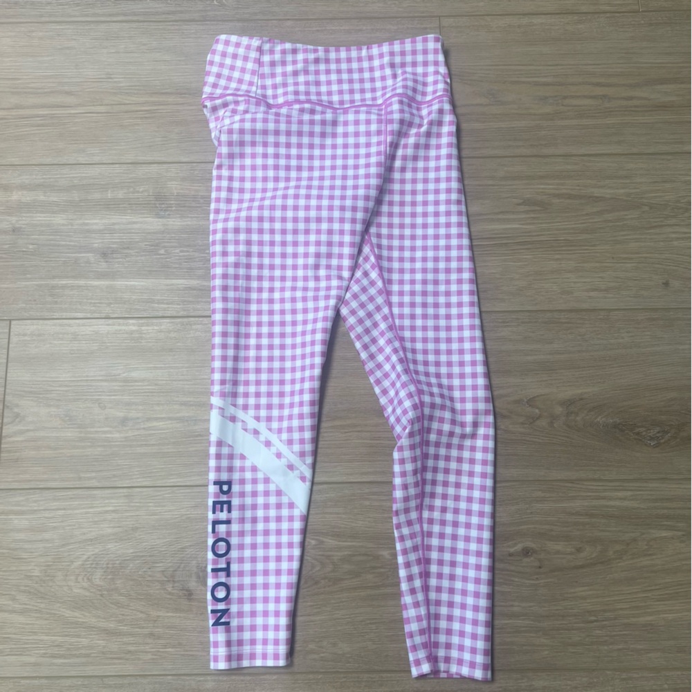 Peloton gingham high rise leggings size large - Picture 5 of 9